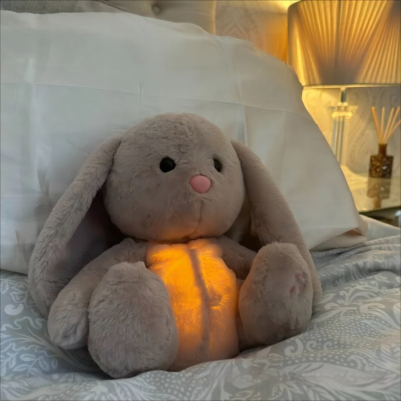 Breathing Rabbit Soothing Sensory Plush Toy With Relieve Anxiety Bunny Comforter Breathes For Newborn Baby 🇨🇳