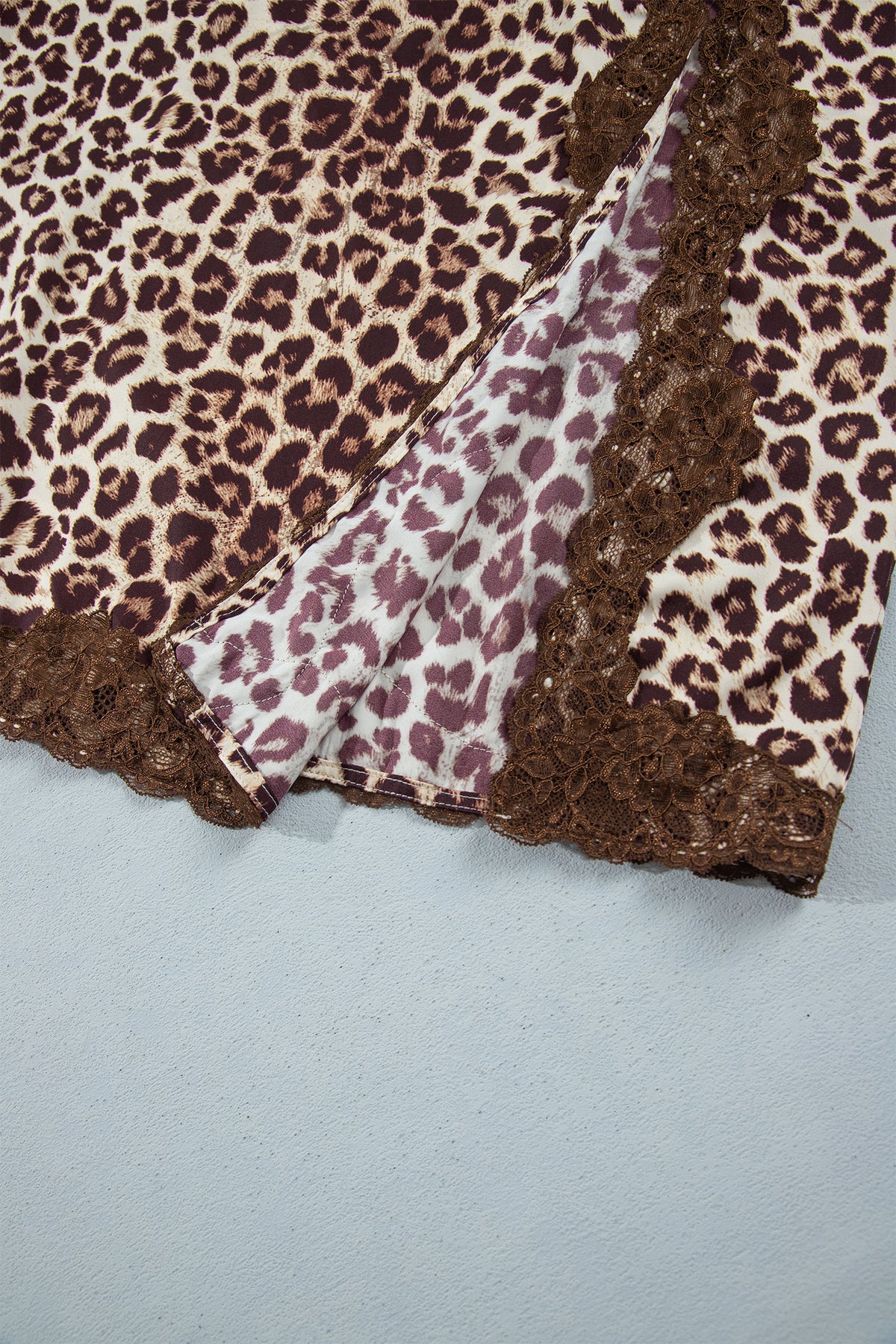 Multicolour Cheetah Print Trim Split Long Western Skirt 🇺🇸