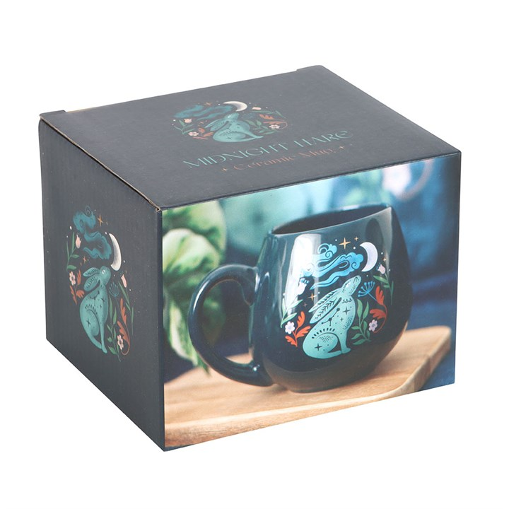Midnight Hare Rounded Mug 🇬🇧