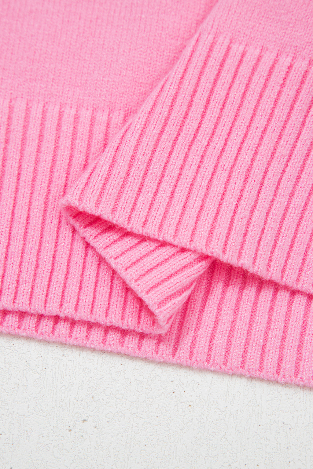 Pink Heart Graphic Cropped Short Sleeve Sweater 🇺🇸