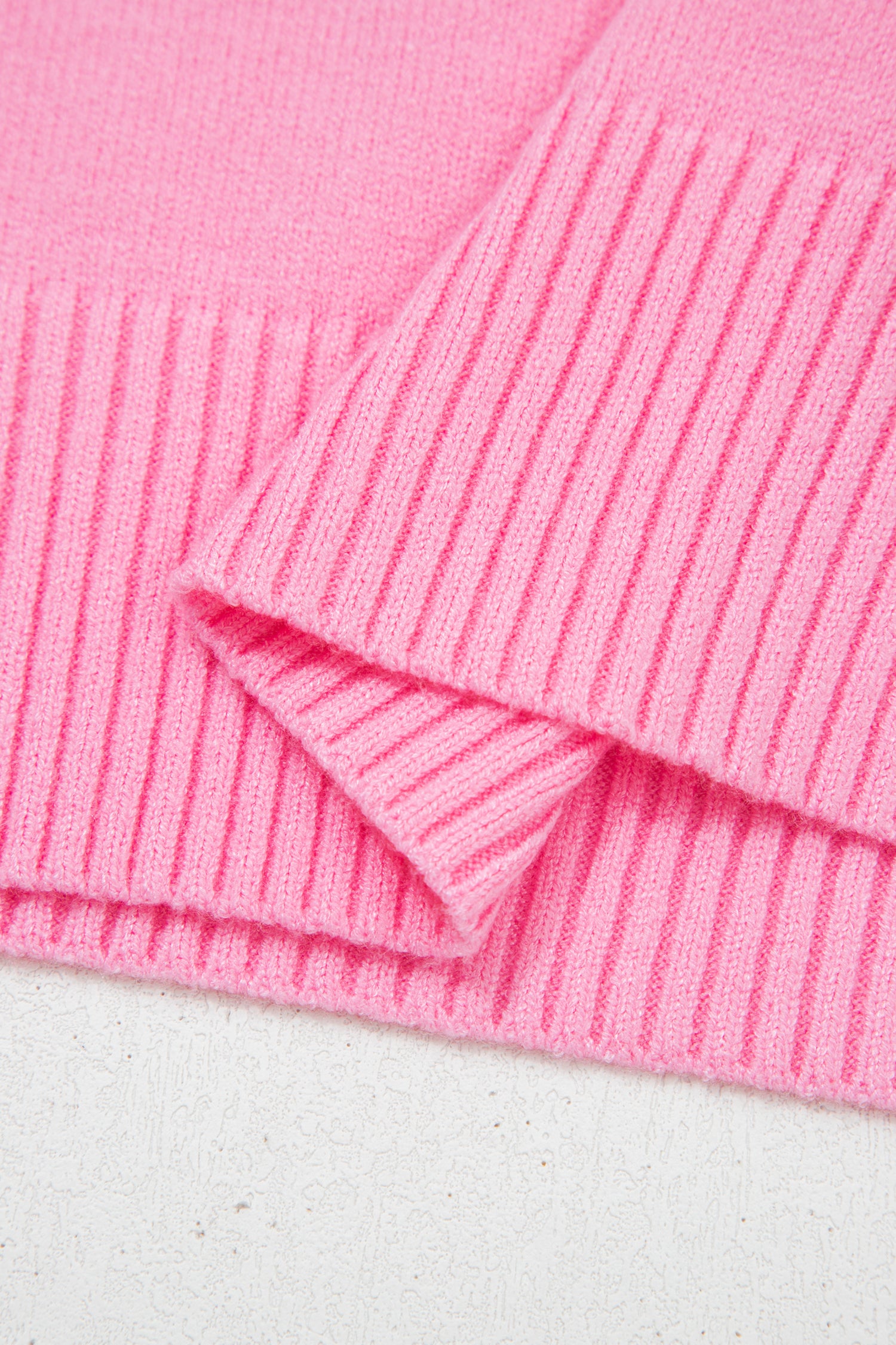 Pink Heart Graphic Cropped Short Sleeve Sweater 🇺🇸