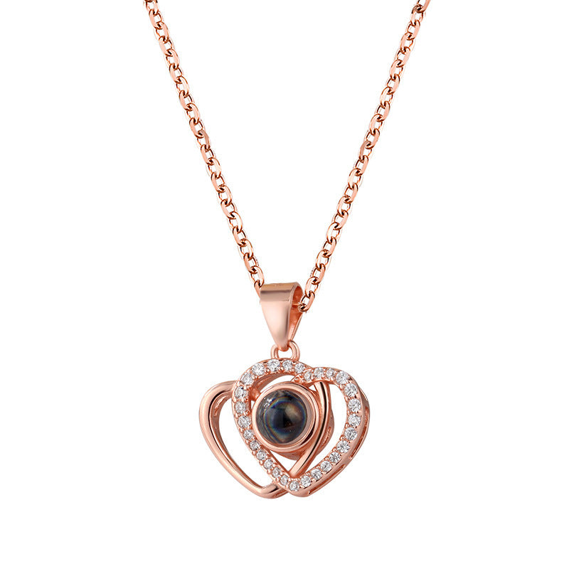 Language I Love You Love Heart-shaped Projection Necklace 🇨🇳