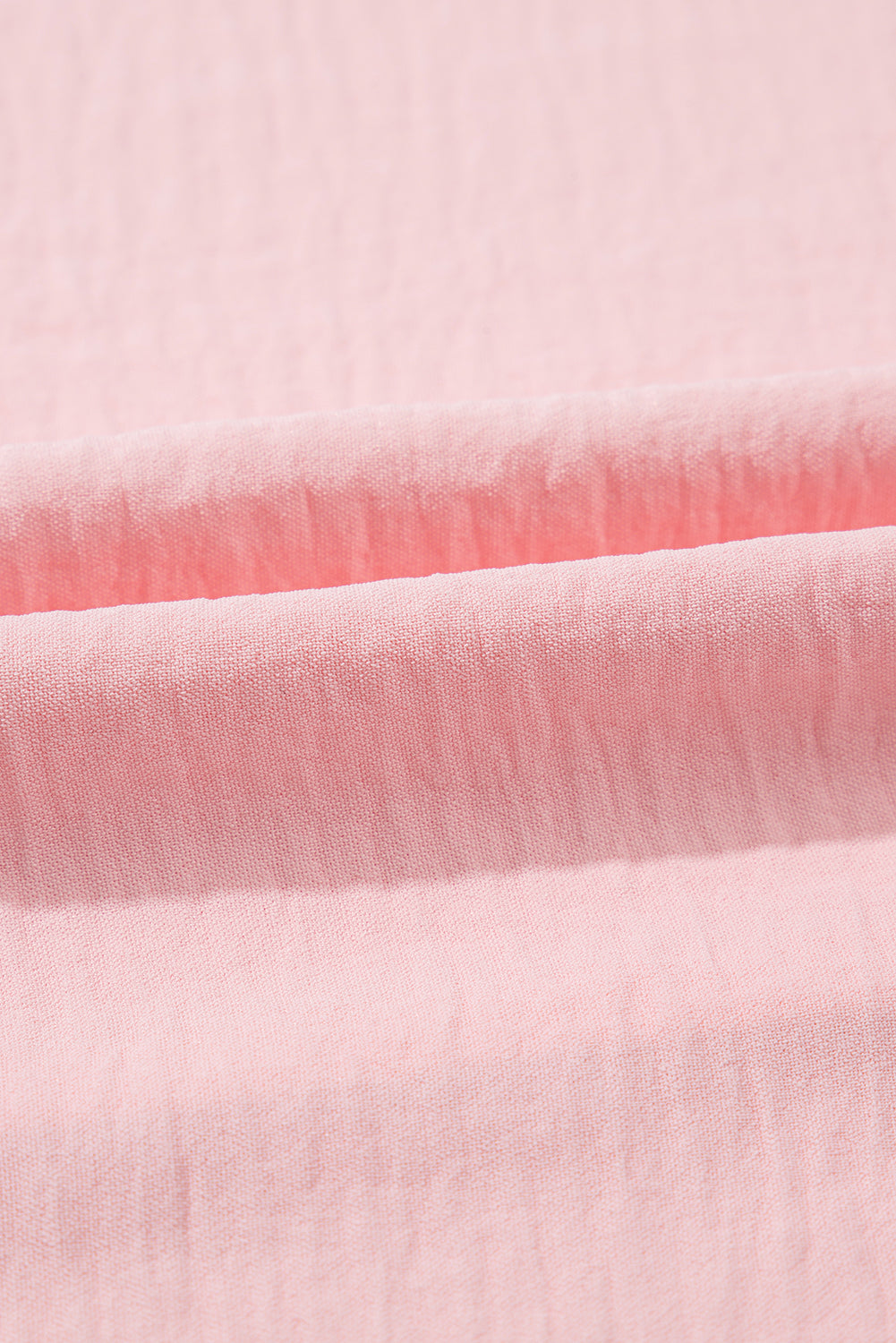 Pink Textured Half Sleeve V Neck Plus Size T Shirt with Chest Pocket 🇺🇲