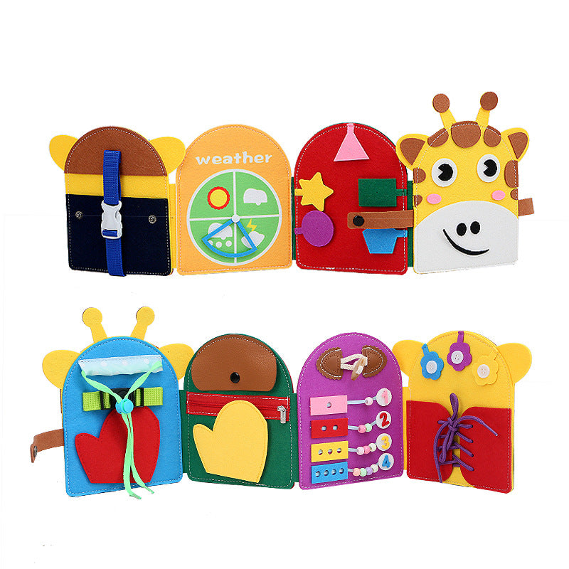 Shaped Giraffe Colored Felt Learning Board 🇨🇳
