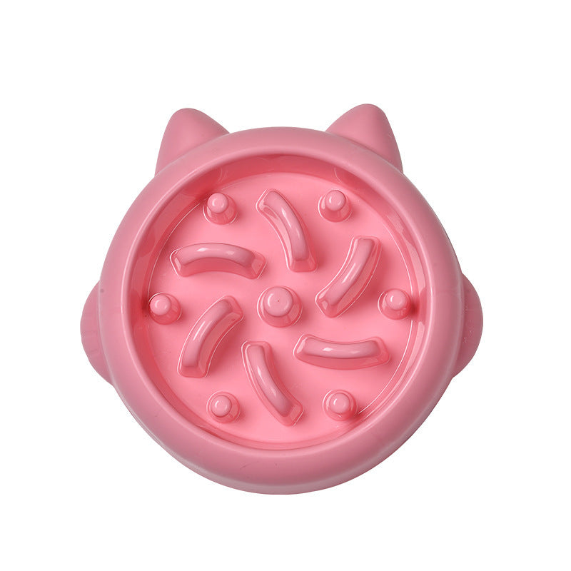 Pet Dog Cat Slow Feeder Bowls Anti Choking Slow Feeder Dish Bowl Home Dog Eating Plate Anti Gulping Bowl Supplies 🇨🇳
