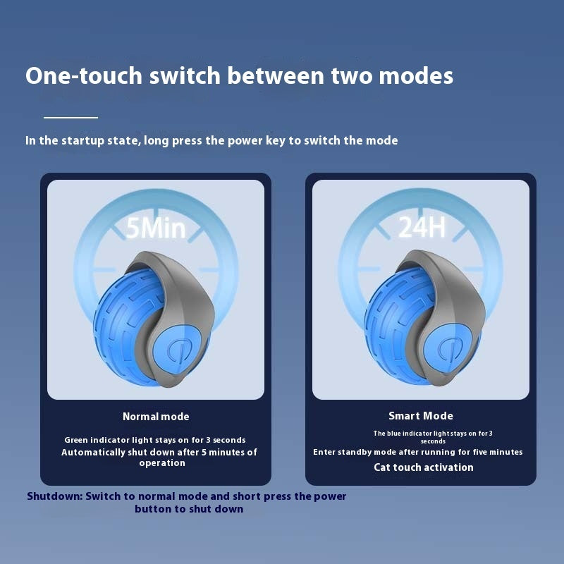 New Interactive Cat Toys Ball Auto Electric Rolling Ball Toys For Cat Kitty Pets Smart Automatic Teaser USB Rechargeable Cat Toy Pet Products 🇨🇳