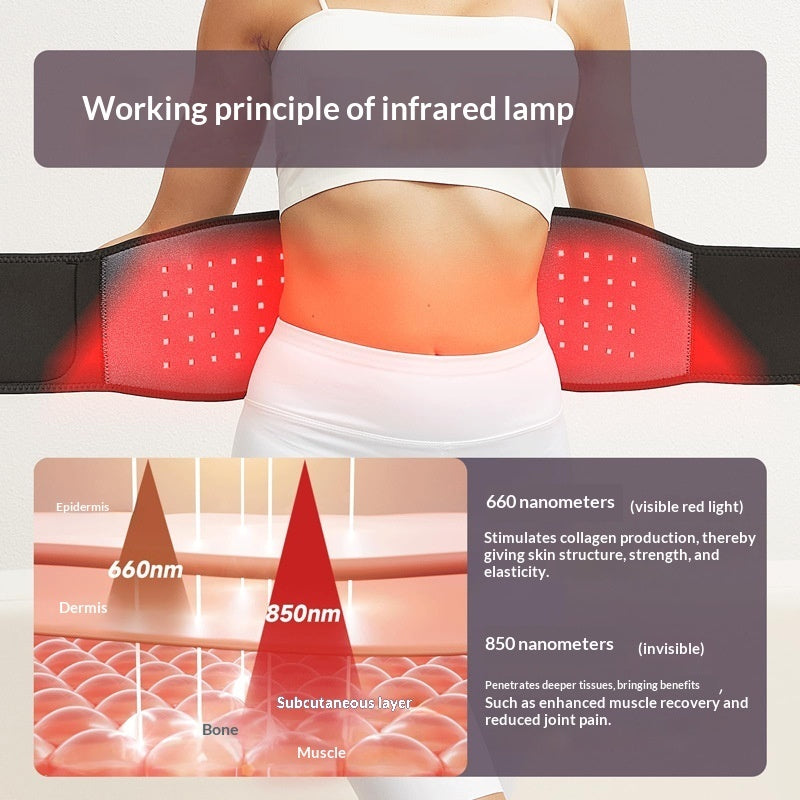 Multi-functional Red-light Therapeutic Waist Belt With Dual-band Pulses 🇨🇳