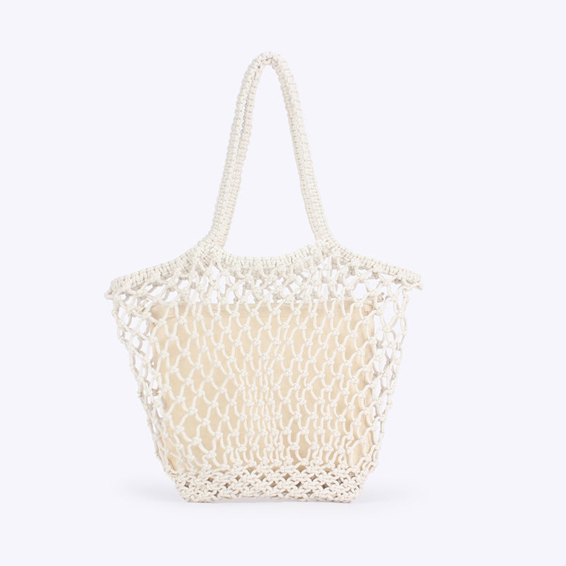 New Simple Handmade Woven Bag Made Of Cotton Rope 🇨🇳