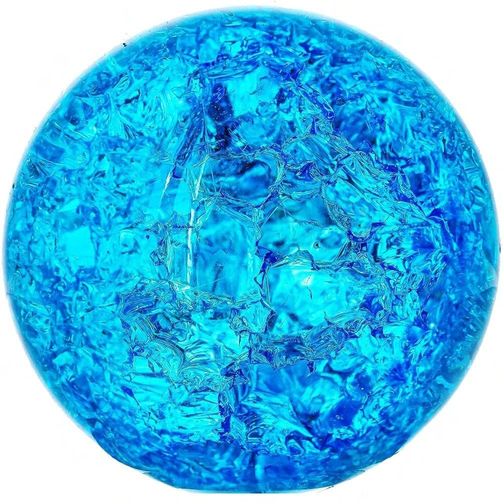 Colorful Crystal Ice Crack Ball Solid Glass Ball Ornament Ornaments