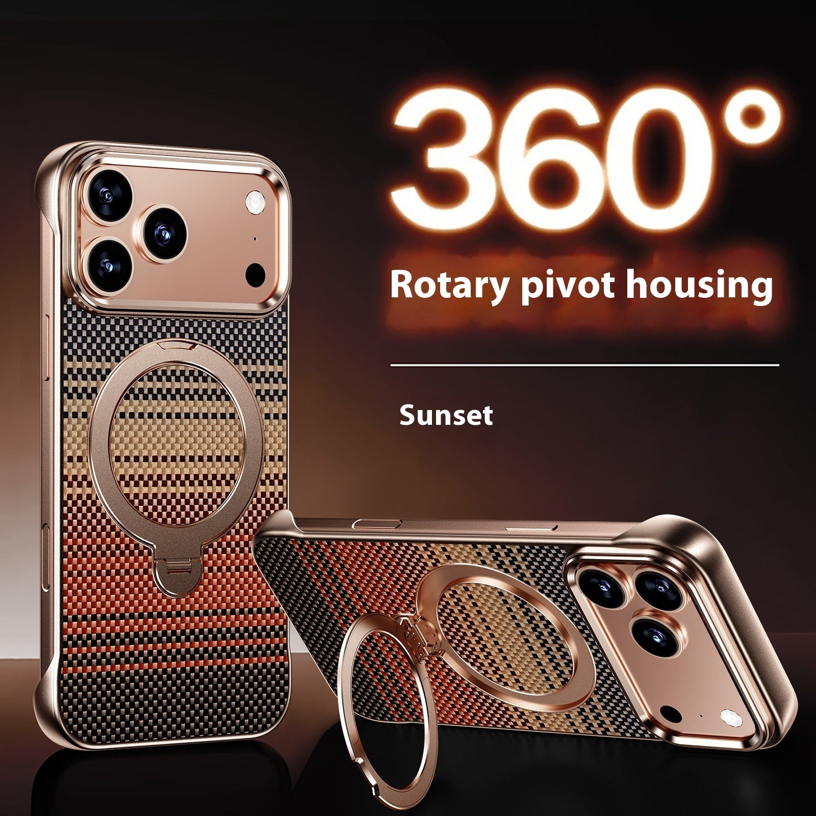 Suitable For 171615Promax Aramid Fiber  Bracket Frameless Phone Case 🇨🇳