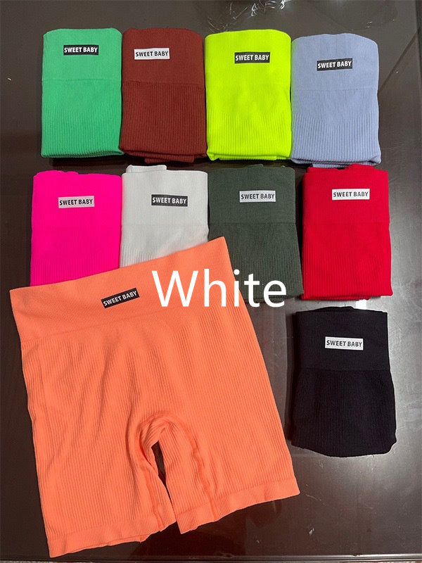 Sports Yoga Suit With Chest Pad Shockproof Beauty Back Hip Withdraw Stretch Sports Women's Shorts 🇨🇳