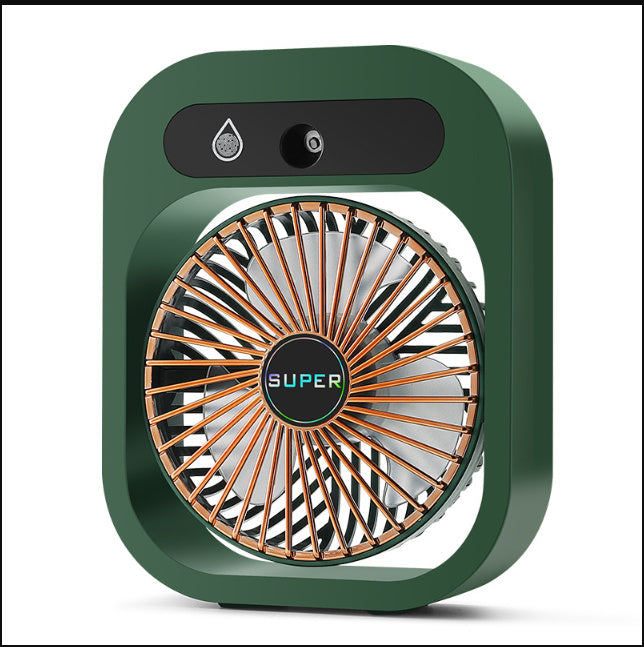 Air Conditioning Fan Desk Misting Fan Air Cooler Cooling USB Rechargeable Humidifier Portable Spray Fan With 3 Wind Speeds Mist Fan For Home 🇨🇳