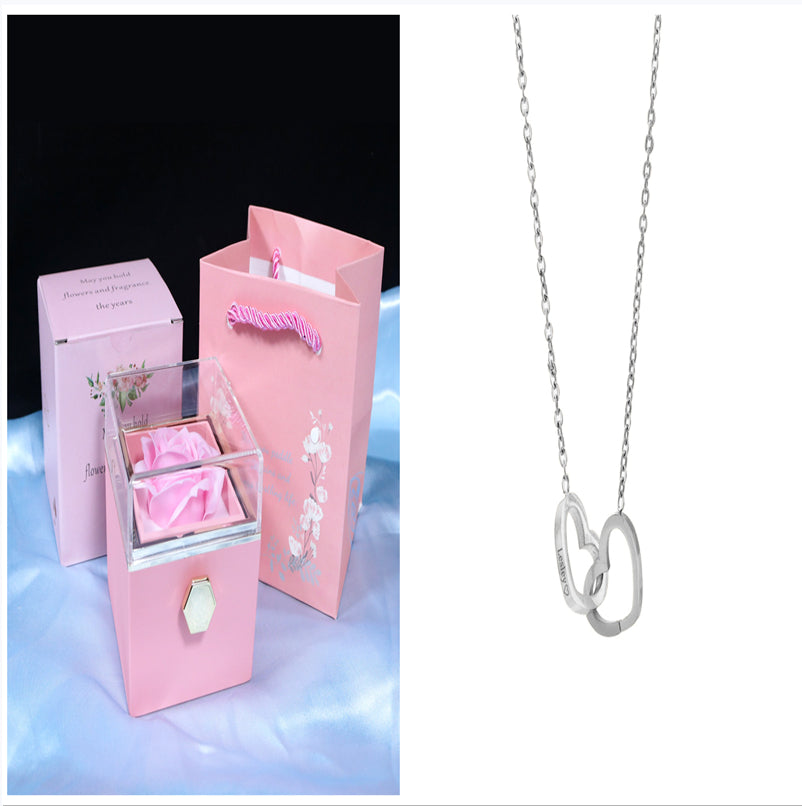 Rotating Soap Flower Rose Gift Box Creative Rotating Rose Jewelry Packaging Box 🇨🇳