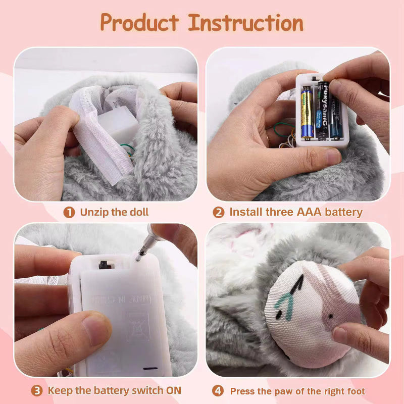 Breathing Rabbit Soothing Sensory Plush Toy With Relieve Anxiety Bunny Comforter Breathes For Newborn Baby 🇨🇳