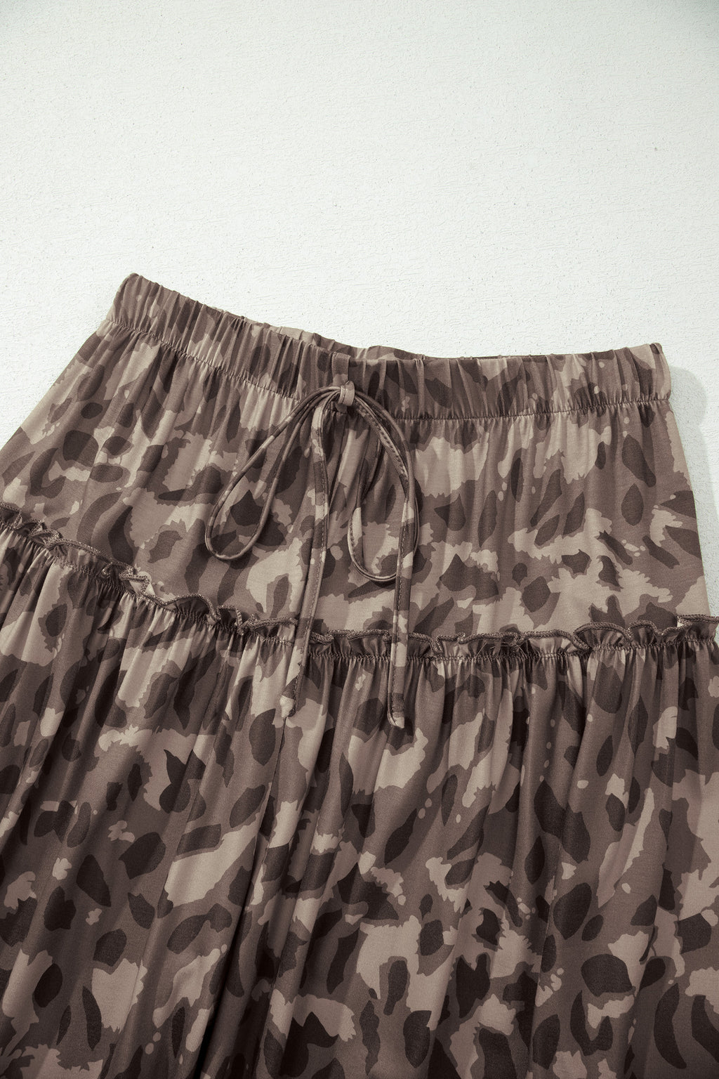 Brown Camo Print Wide Leg Casual Pants 🇺🇸