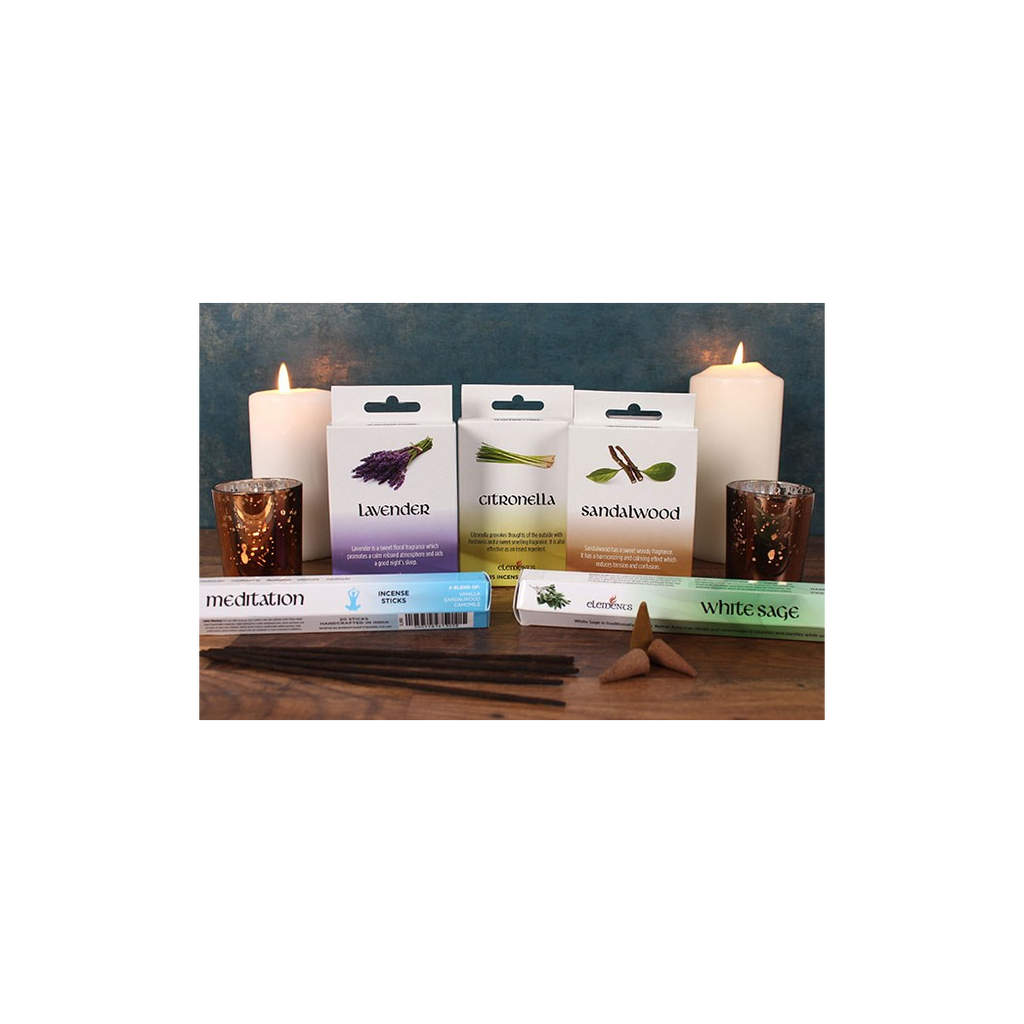 Set of 12 Packets of Elements Lavender Incense Cones 🇬🇧