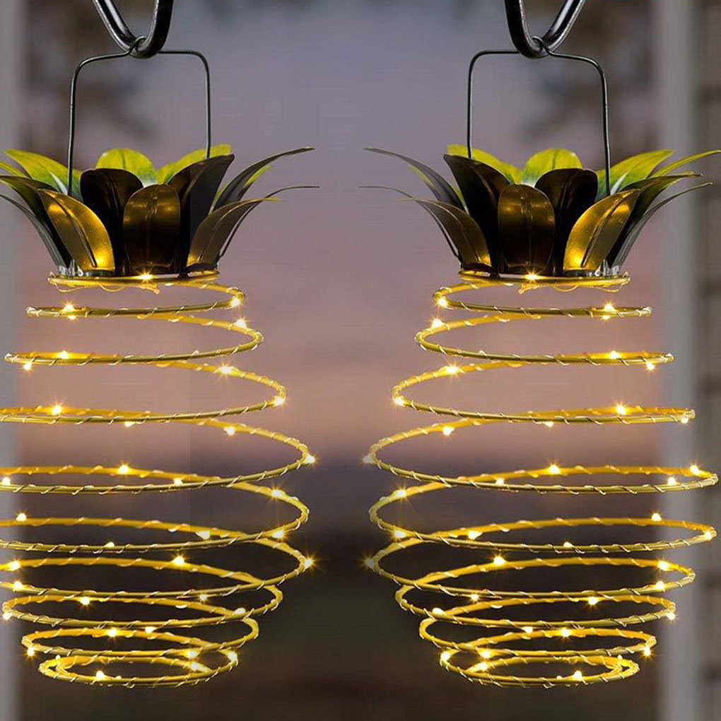 Outdoor Waterproof Garden Pineapple Solar Lights Path Lights Hanging Fairy Lights 🇨🇳