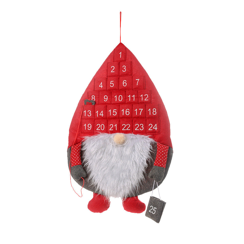 Christmas Advent Calendar Santa Claus Faceless Doll Hanging Christmas Decor 🇨🇳
