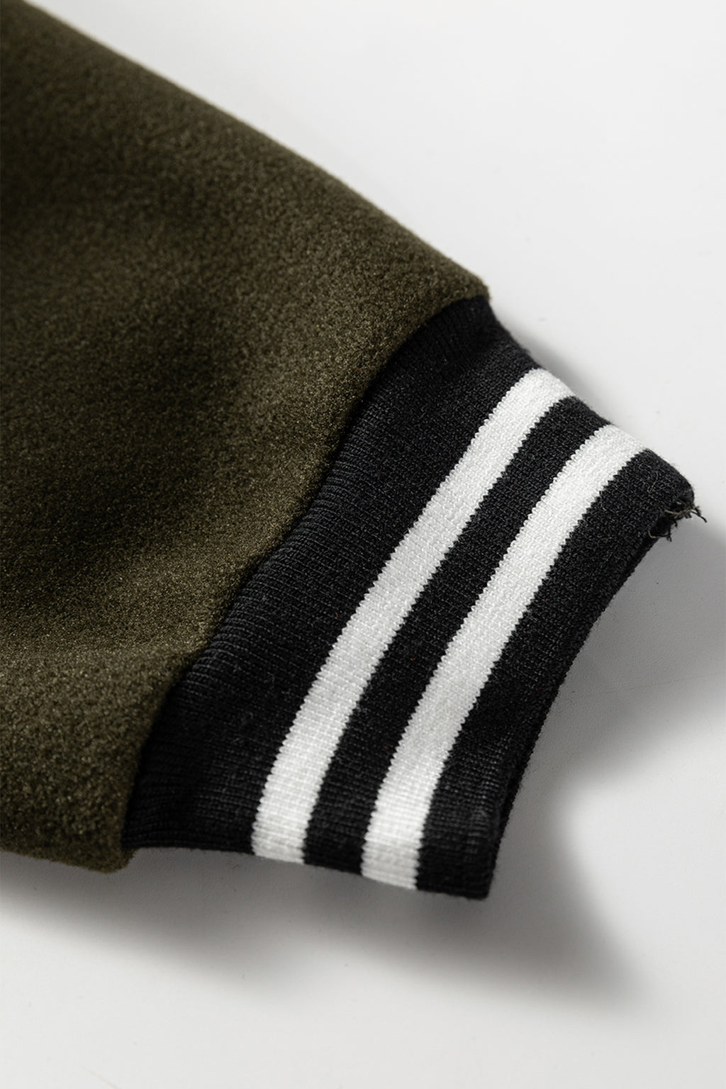 Four Leaf Clover Contrast Cuffed Drop Shoulder Zip up Tunic Hoodie 🇺🇸