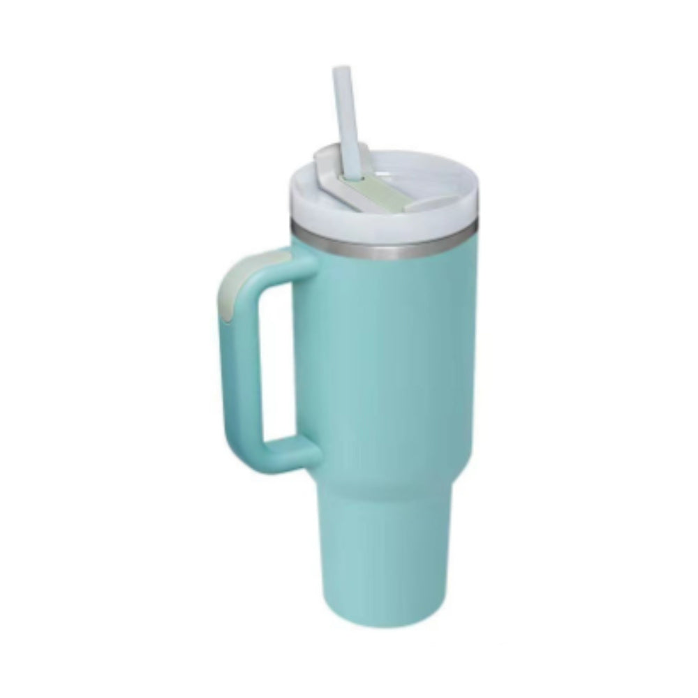 40 Oz Tumbler With Handle Straw Insulated, Stainless Steel,Spill Proof, Vacuum insulated With Lid Tapered 🇨🇳