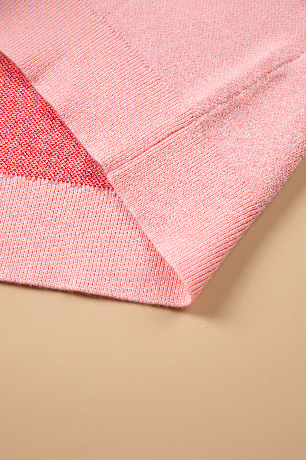 Gossamer Pink Drop Shoulder Round Neck Towel Embroidery Slogan Pullover Sweater 🇺🇸
