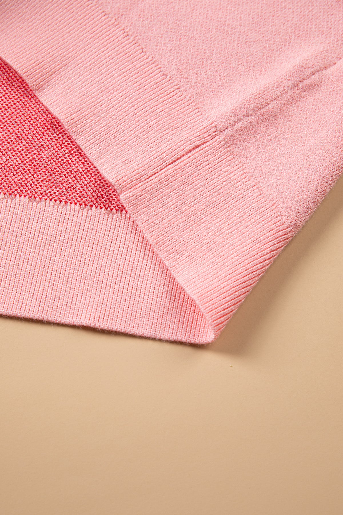 Gossamer Pink Drop Shoulder Round Neck Towel Embroidery Slogan Pullover Sweater 🇺🇸