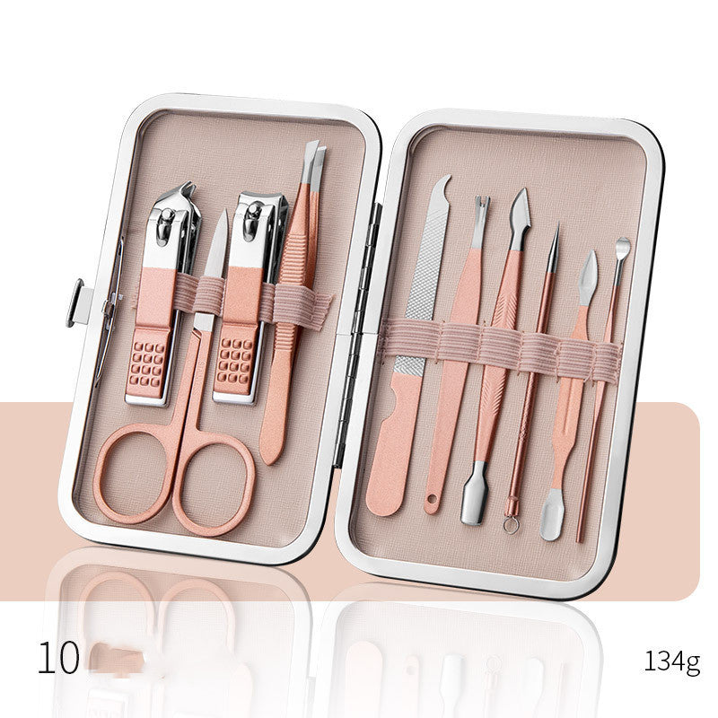 Professional Scissors Nail Clippers Set Ear Spoon Dead Skin Pliers Nail Cutting Pliers Pedicure Knife Nail Groove Trimmers 🇨🇳