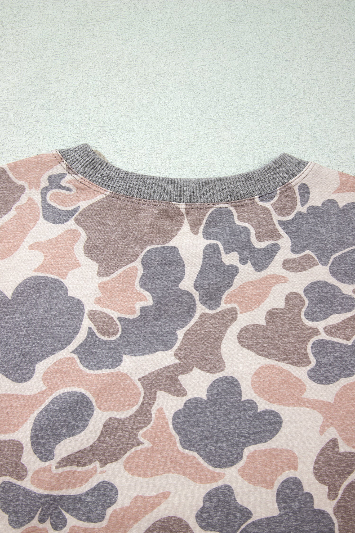 Multicolour Camouflage Print Long Sleeve Top Loose 2pcs Pants Set 🇺🇸