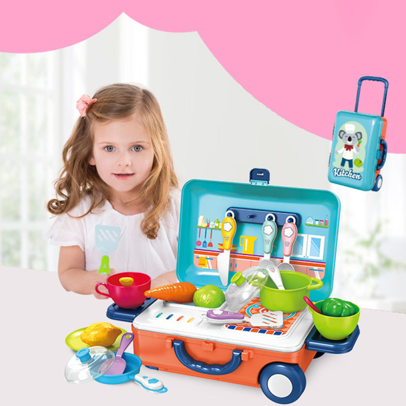 1 Set Of Fun Children's Role Playing Tableware Educational Toys Kitchen Tool 🇨🇳