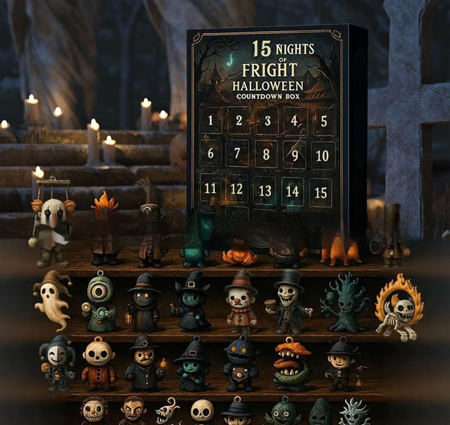 31 Night Scare Halloween Countdown Box With Doll Advent Countdown Blind Box 🇨🇳
