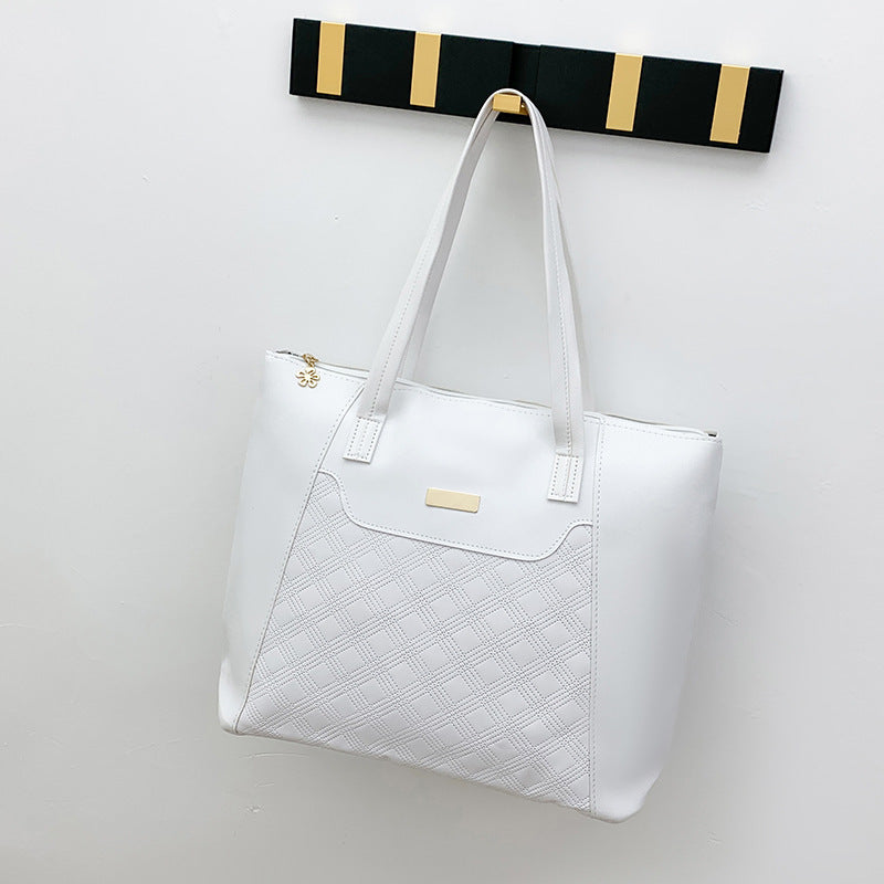 Diamond-Embossed Large-Capacity Tote Bag 🇨🇳