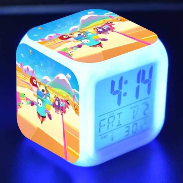 LED light color changing small alarm clock 🇨🇳