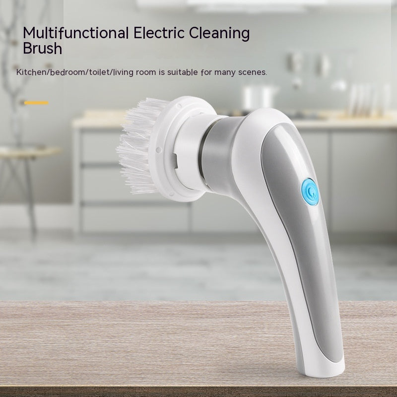 Electric Cleaning Brush 4 In 1 Spinning Scrubber Handheld Electric Cordless Cleaning Brush Portable 🇨🇳