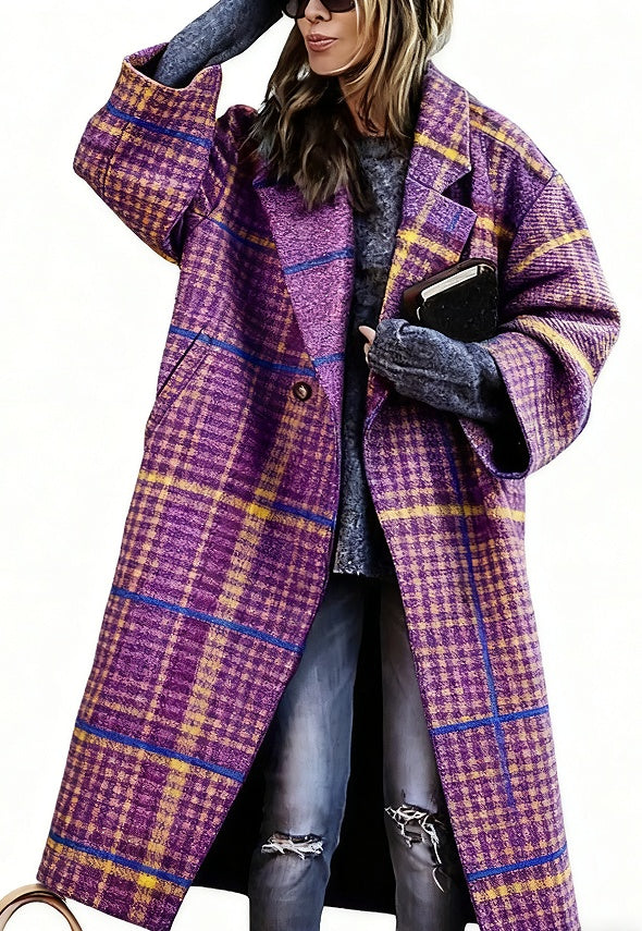 Lady's Multi -colour  Long-sleeved Coat 🇨🇳