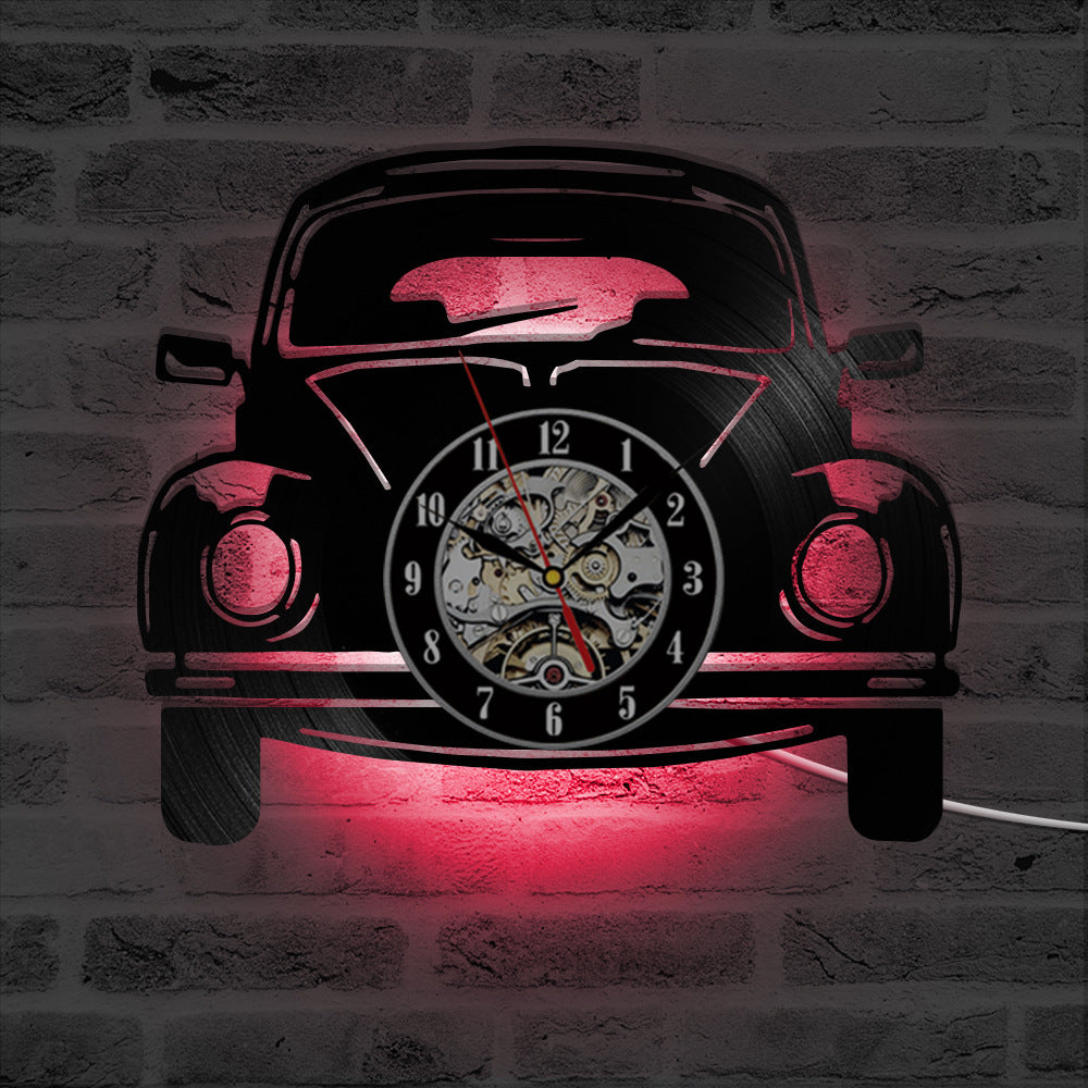 Classical Car Circular Hollow Vinyl Record Wall Clock 🇨🇳