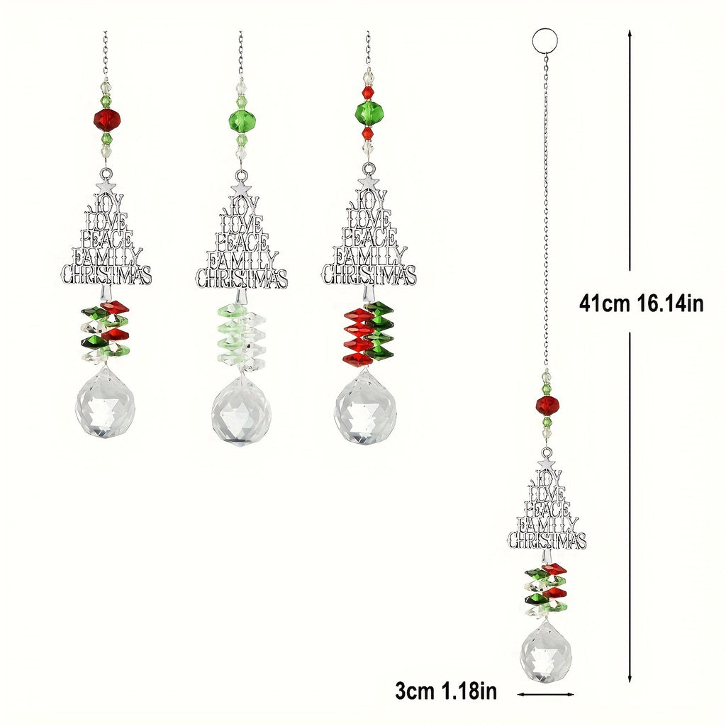 Christmas Sun Catcher Crystal Christmas Tree Pendant 🇨🇳