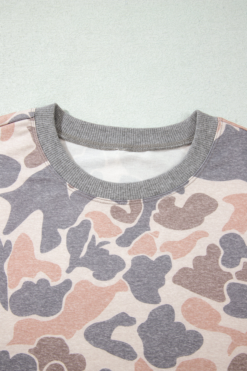 Multicolour Camouflage Print Long Sleeve Top Loose 2pcs Pants Set 🇺🇸