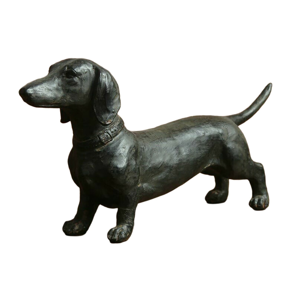 Dachshund Statue Garden Decor-Yard Lawn Resin Dog Sculpture 🇨🇳