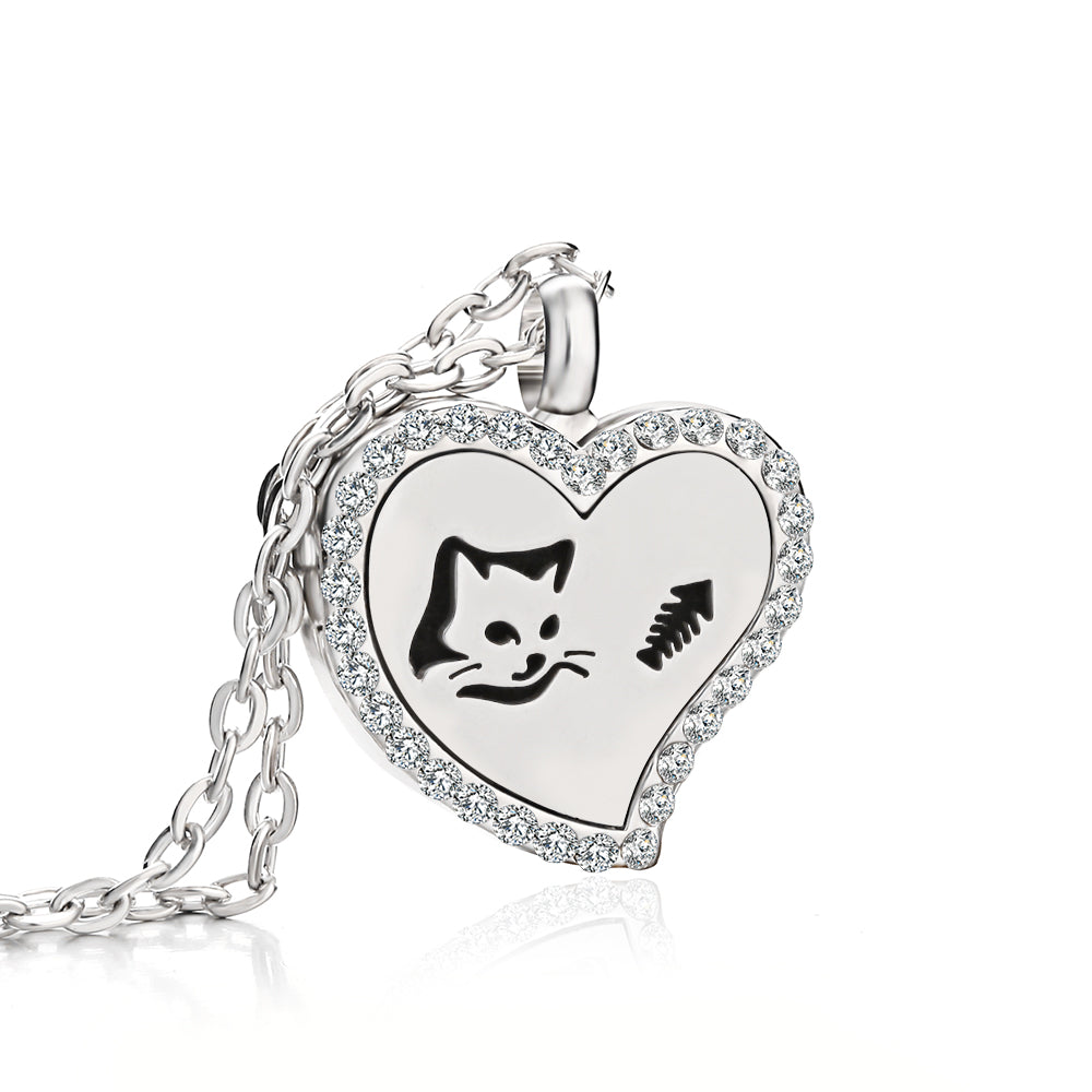 Jewelry Heart Fragrance Essential Oil Diffuser Necklace 🇨🇳