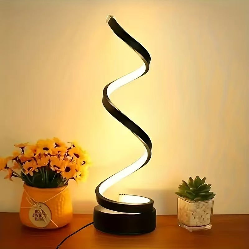 USB Powered Spiral Desk Lamp Simple And Adjustable LED Desk Lamp 🇨🇳
