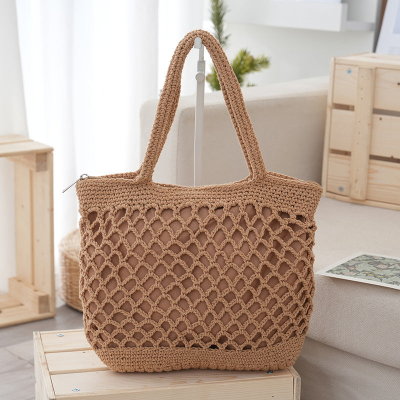 Handwoven Bag Casual Straw Tote Bag 🇨🇳