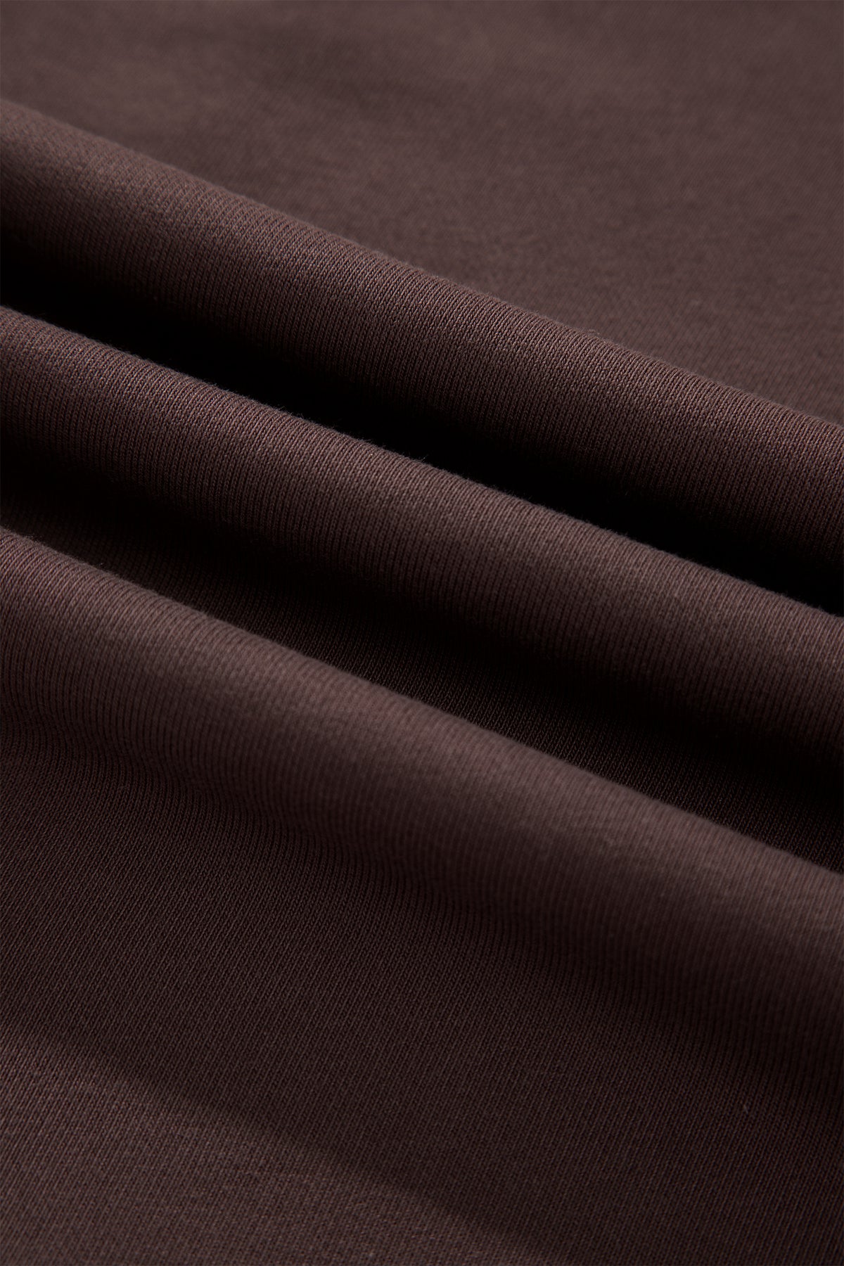 Coffee Solid Color Piping Trim Mock Neck Pullover Drawstring Pants Set 🇺🇸