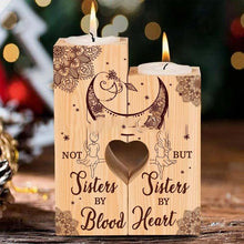 Full Lacquer Heart-shaped Candlestick Creative Wooden Ornaments 🇨🇳
