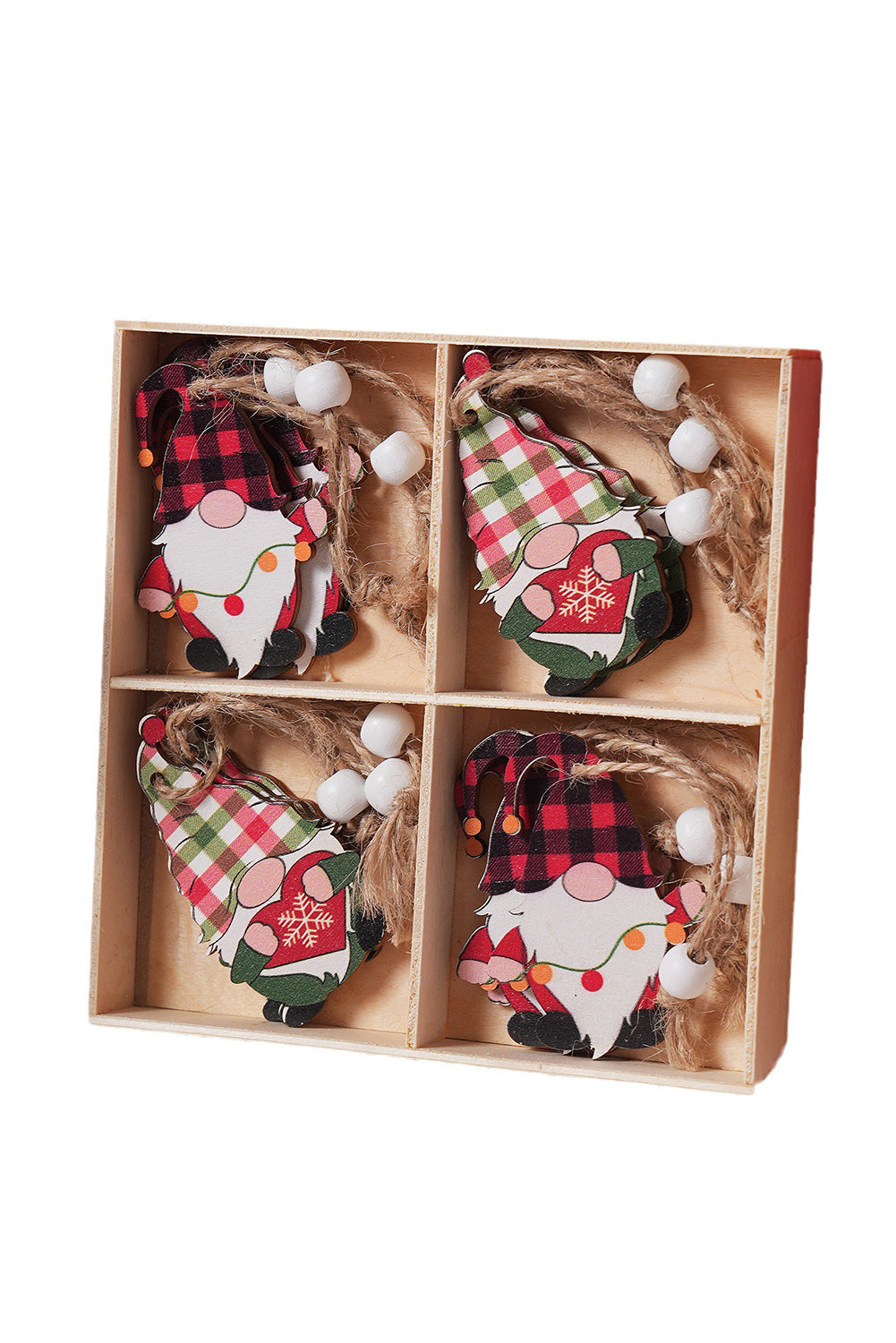 Plaid Christmas Pendant Quad 12PC Set 🇺🇸
