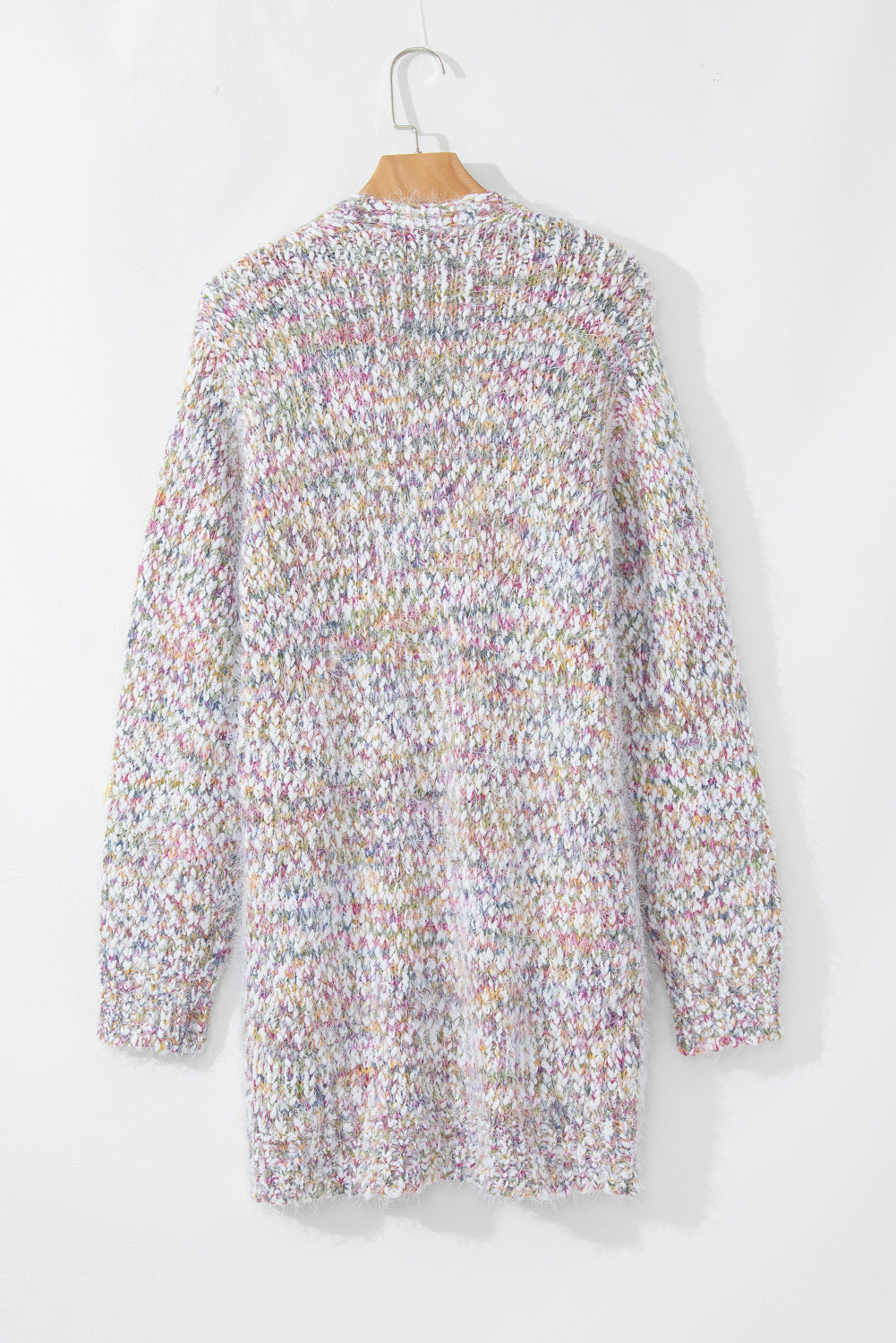 Yellow Multicolor Confetti Open Front Knit Cardigan 🇨🇳