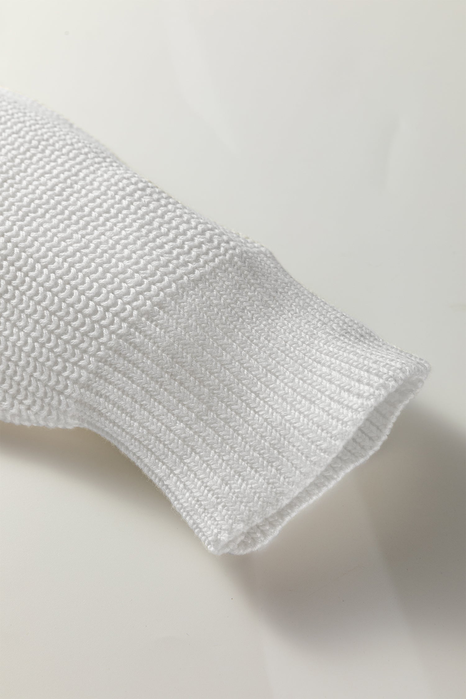 White Asymmetric Neck Drop Shoulder Baggy Slouchy Sweater 🇺🇸