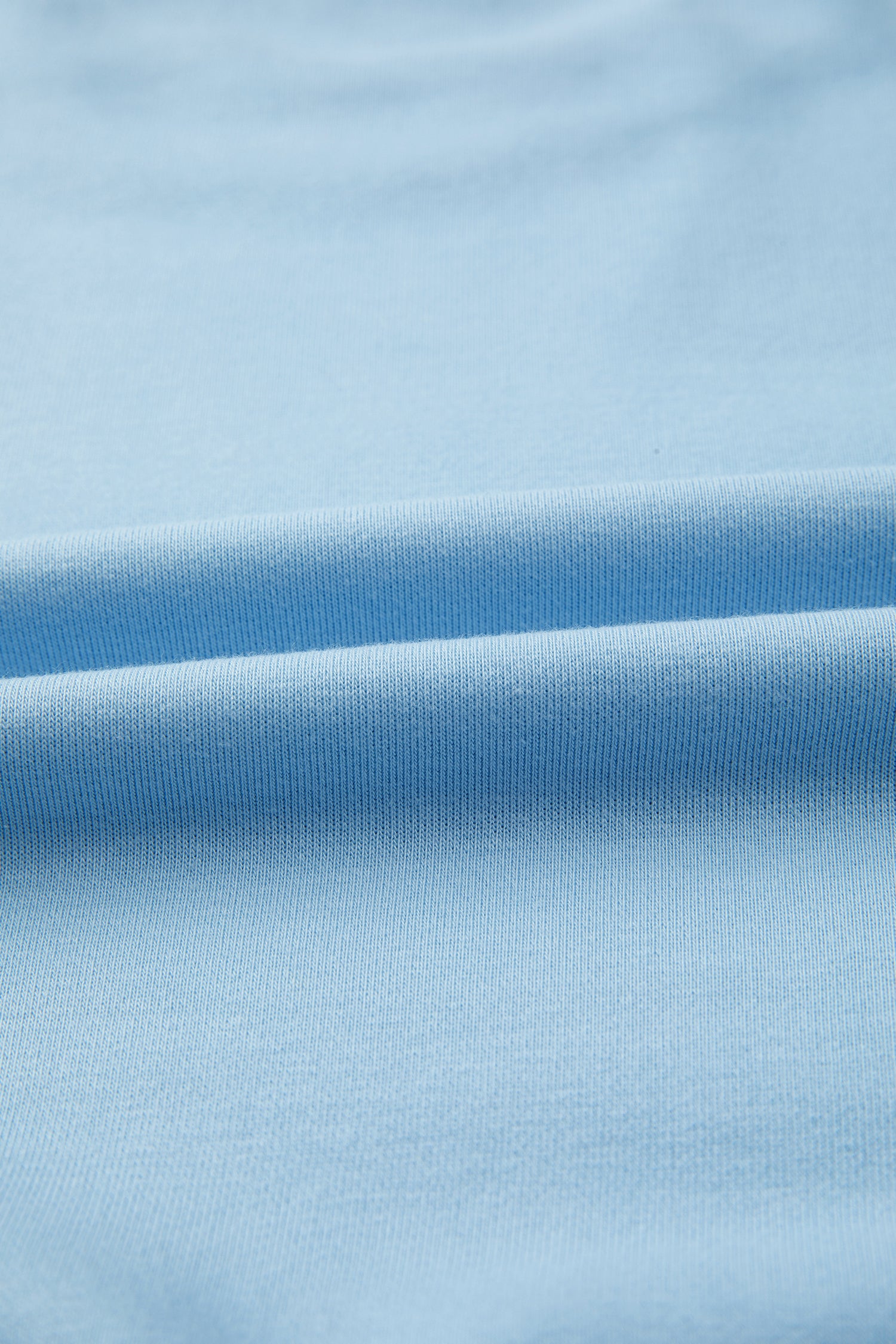 Mist Blue Solid Color Loose Tee Drawstring Wide Leg Pants 2pcs Outfit 🇺🇸