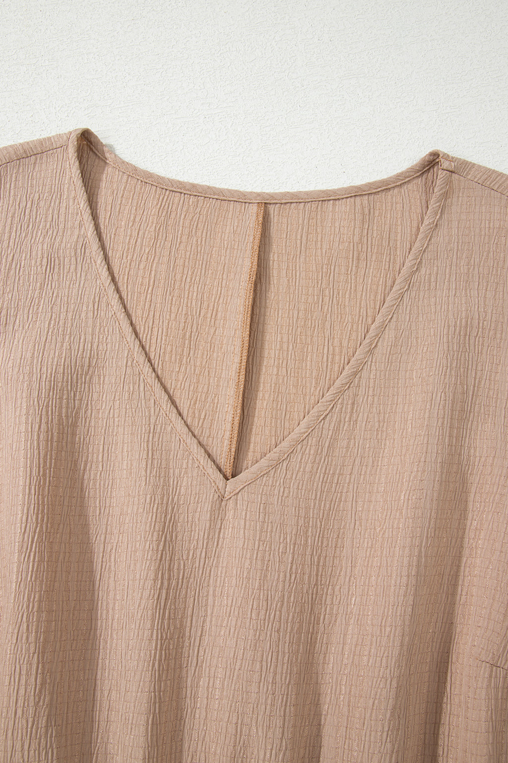 Dark Khaki Plus Size Textured Ruffled Short Sleeve Dress 🇺🇸