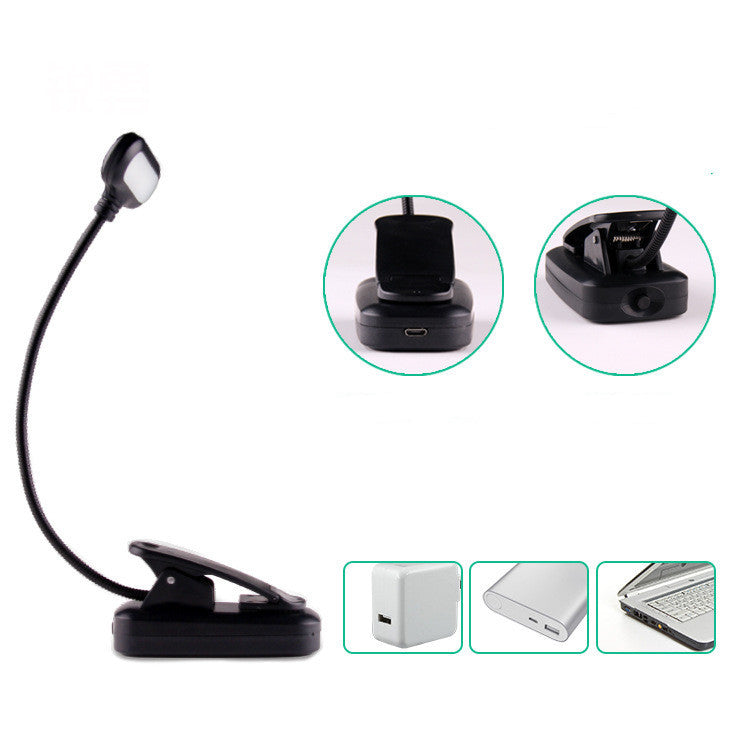 Bedside Reading Clip Lamp USB Charging Hose Lamp Led Desk Lamp 🇨🇳