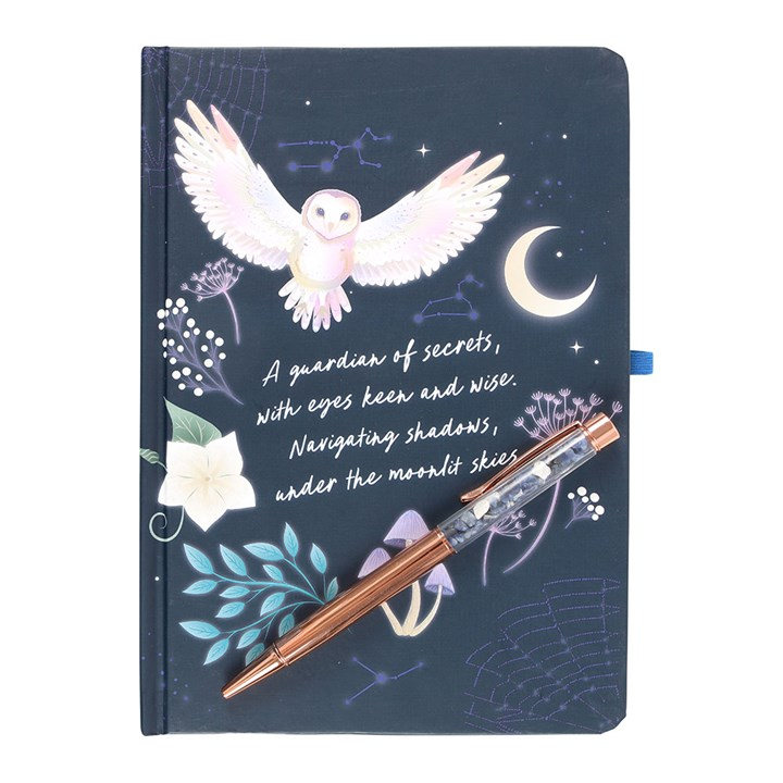 Night Owl Journal with Sodalite Pen 🇬🇧